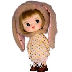 1/12 BJD Doll Cute Mini Doll Toy with Handmade Full Set Clothes Moveable Eyes