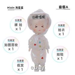 1/12 BJD Doll Full Set Cute Cartoon Girl Resin Ball Jointed Body Face Makeup Toy