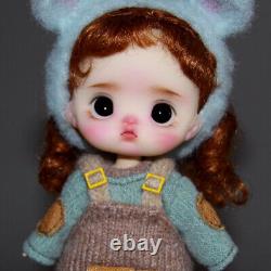 1/12 BJD Doll Toy Resin Head Joints Body Handmade Sweater Clothes Full Set Gift