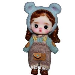 1/12 BJD Doll Toy Resin Head Joints Body Handmade Sweater Clothes Full Set Gift