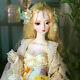 1/3 60cm Bjd Doll Girls With Full Set Dress Outfit Makeup Eye Blond Hair Wig Toy