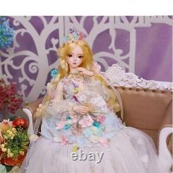 1/3 62cm Bjd Doll Ball Jointed Dolls Girl Clothes Shoes Full Set Makeup Gift Toy