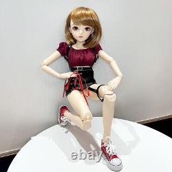 1/3 BJD 60cm Girl Doll Fashion Clothes Full Set Kids Toys Moveable Joints Body
