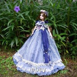 1/3 BJD Doll 18 Ball Jointed Female Doll Removable Dress Outfits Full Set Toy