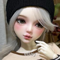 1/3 BJD Doll 22 inch Girl Upgrade Face Makeup Fashion Clothes Suit Full Set Toy