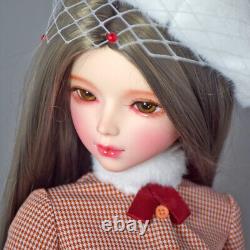 1/3 BJD Doll 22 inch Height Doll Toy Female Body with Full Set Fashion Outfits