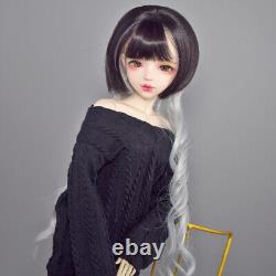 1/3 BJD Doll 22 inch Height Girl Doll Removable Sweater Shoes Wigs Full Set Toy