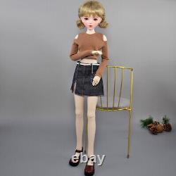 1/3 BJD Doll 22 inch Large Girl Doll with Clothes Skirt Shoes Wigs Full Set Toy