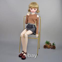 1/3 BJD Doll 22 inch Large Girl Doll with Clothes Skirt Shoes Wigs Full Set Toy