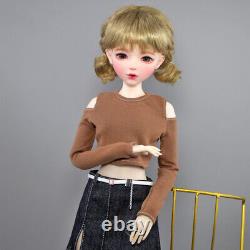 1/3 BJD Doll 22 inch Large Girl Doll with Clothes Skirt Shoes Wigs Full Set Toy