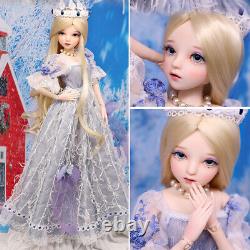 1/3 BJD Doll 24 Fashion Girl Doll with Removable Full Set Outfits Wigs Eyes Toy