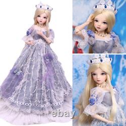 1/3 BJD Doll 24 Fashion Girl Doll with Removable Full Set Outfits Wigs Eyes Toy