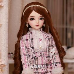 1/3 BJD Doll 24 Height Girl Dolls with Full Set Clothes Upgrade Face Makeup Toy