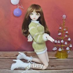 1/3 BJD Doll 24 in Height Girl Doll with Sweater Shoes Wigs Full Set Kids Toy