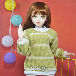 1/3 BJD Doll 24 in Height Girl Doll with Sweater Shoes Wigs Full Set Kids Toy