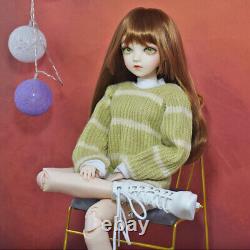 1/3 BJD Doll 24 in Height Girl Doll with Sweater Shoes Wigs Full Set Kids Toy