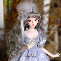 1/3 BJD Doll 34 Joints Body with Dress Shoes Free Upgrade Makeup Full Set Toy