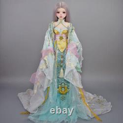 1/3 BJD Doll 56cm Height Body Handpainted Makeup Ancient Clothes Full Set Toy