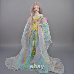 1/3 BJD Doll 56cm Height Body Handpainted Makeup Ancient Clothes Full Set Toy