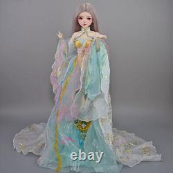 1/3 BJD Doll 56cm Height Body Handpainted Makeup Ancient Clothes Full Set Toy