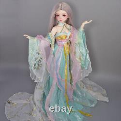 1/3 BJD Doll 56cm Height Body Handpainted Makeup Ancient Clothes Full Set Toy