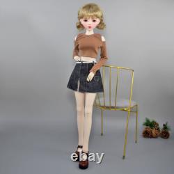 1/3 BJD Doll 56cm Height Large Girl Doll withClothes Skirt Shoes Wigs Full Set Toy