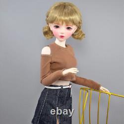 1/3 BJD Doll 56cm Height Large Girl Doll withClothes Skirt Shoes Wigs Full Set Toy