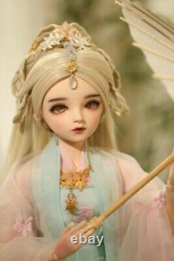 1/3 BJD Doll 60cm Ball Jointed Body with Ancient Dress Clothes Full Set Xmas Toy