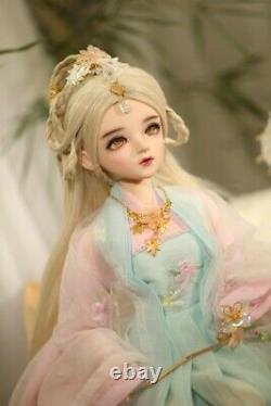 1/3 BJD Doll 60cm Ball Jointed Body with Ancient Dress Clothes Full Set Xmas Toy