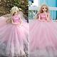 1/3 Bjd Doll 60cm Ball Jointed Girl Full Set Pink Wedding Dress Shoes Makeup Toy