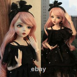 1/3 BJD Doll 60cm Girl Doll with Removable Eyes Wigs Clothes Full Set Outfit Toy