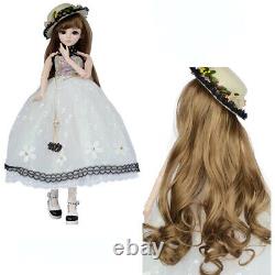 1/3 BJD Doll 60cm Girl Dolls with Face Makeup Wig Clothes Shoes Hat Full Set Toy