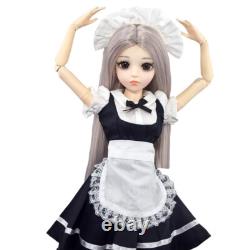 1/3 BJD Doll 60cm Height Girl Doll + Removable Clothes Shoes Wigs Full Set Toy
