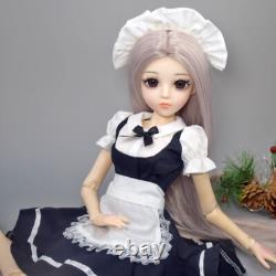 1/3 BJD Doll 60cm Height Girl Doll + Removable Clothes Shoes Wigs Full Set Toy