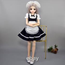 1/3 BJD Doll 60cm Height Girl Doll + Removable Clothes Shoes Wigs Full Set Toy