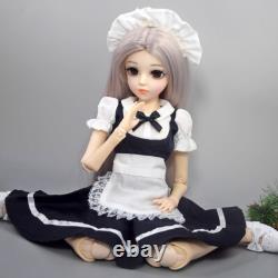 1/3 BJD Doll 60cm Height Girl Doll + Removable Clothes Shoes Wigs Full Set Toy
