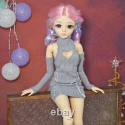 1/3 BJD Doll 60cm Height Girl Doll Toy Full Set Doll and Doll Outfits Makeup