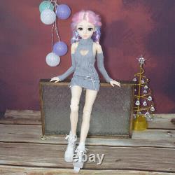 1/3 BJD Doll 60cm Height Girl Doll Toy Full Set Doll and Doll Outfits Makeup