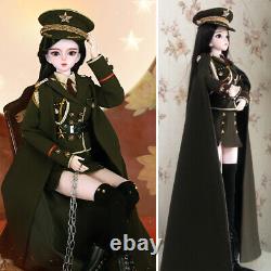 1/3 BJD Doll 62CM Height Girl Doll with Full Set Clothes Hand-painted Makeup Toy
