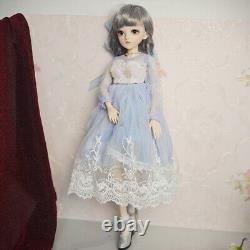 1/3 BJD Doll Ball Jointed Dolls Elegant Face Makeup Clothes Wigs Full Set Toy