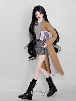 1/3 BJD Doll Ball Jointed Girl Resin Eyes Hair Face Up Clothes FULL SET Gift Toy