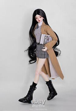 1/3 BJD Doll Ball Jointed Girl Resin Eyes Hair Face Up Clothes FULL SET Gift Toy