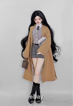 1/3 BJD Doll Ball Jointed Girl Resin Eyes Hair Face Up Clothes FULL SET Gift Toy