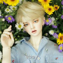 1/3 BJD Doll Boy Male Resin Body +Free Eyes +Makeup Blonde Wig Hair Full Set Toy