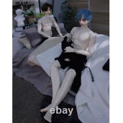 1/3 BJD Doll Boy Resin Ball Joint Open Eyes Makeup Blue Wig Clothes Full Set Toy