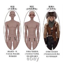 1/3 BJD Doll Cowboy Man Male Mavis Fashion Outfits Face Makeup Eyes Full Set Toy