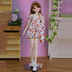 1/3 BJD Doll Cute 22 inch Height Girl Doll Full Set Children Toy Best Xmas Gift