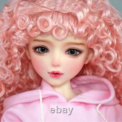 1/3 BJD Doll Cute Girl Doll with Clothes Dress Shoe Curly Wigs Full Set Toy Gift