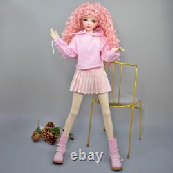 1/3 BJD Doll Cute Girl Doll with Clothes Dress Shoe Curly Wigs Full Set Toy Gift