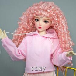 1/3 BJD Doll Cute Girl Doll with Clothes Dress Shoe Curly Wigs Full Set Toy Gift